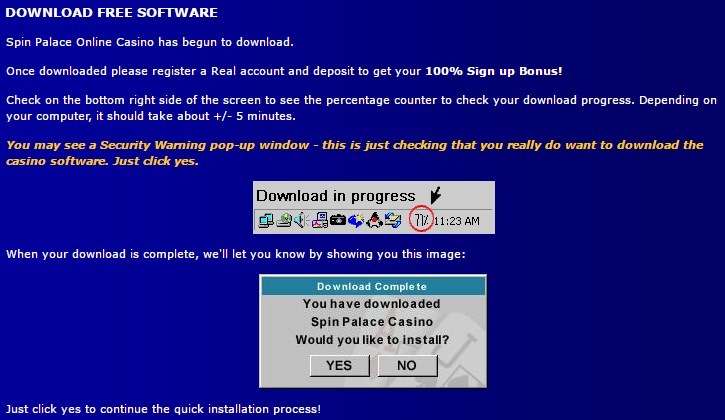 Spin palace sign up new account login